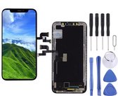 Let op type!! LCD-scherm en Digitizer plenaire vergadering (OLED materiaal) voor iPhone X (zwart)