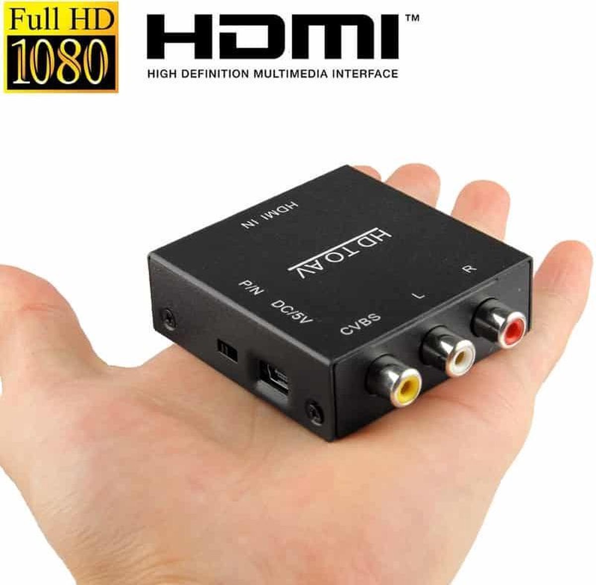 SOUNIX Convertisseur HDMI vers Tulip AV - RCA vers HDMI - 1080P Mini RCA  Composite | bol