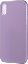 Candy Color TPU Case voor iPhone XS Max (Lichtpaars)