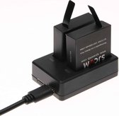 SJCAM SJ7 Star USB Dual Batteries Oplader met USB-kabel en LED-indicatielampje (zwart)