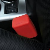 Veilige rubberen autogordelclips Vergrendelingsgespen Beschermkap (rood)