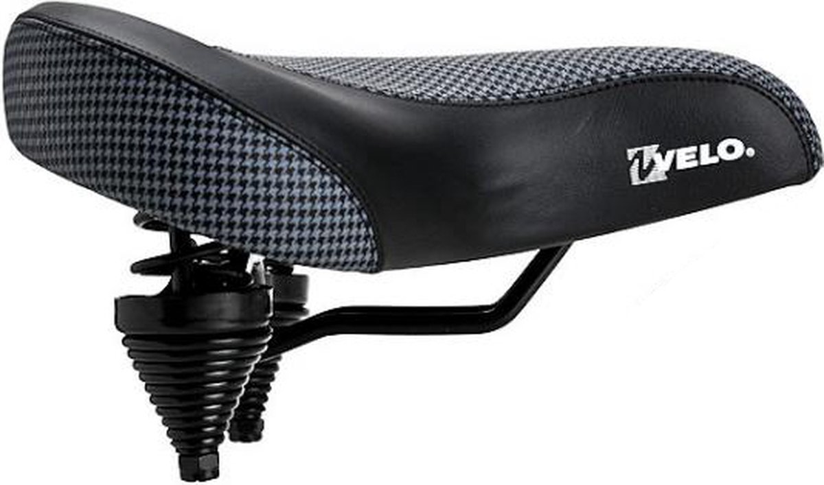 Fietszadel Comfort Heren/Dames Cruiser Fiets Fatbike Zadel Zwart