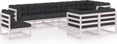 vidaXL-10-delige-Loungeset-met-kussens-massief-grenenhout