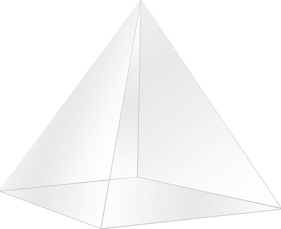 Belle Vous K9 Kristal Piramide Prisma - 8 x 8 x 9,7cm Fotografie Piramide Prisma Refractie Kristal met Velours Buideltje, Microvezel Doek en Cadeaudoos – Lens Voor Licht Spectrum Regenbogen - BELLE VOUS