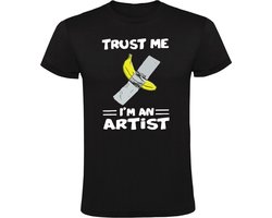 Trust me i'm an artist Heren T-shirt - banaan - tape - kunstenaar - kunst - eten - grappig