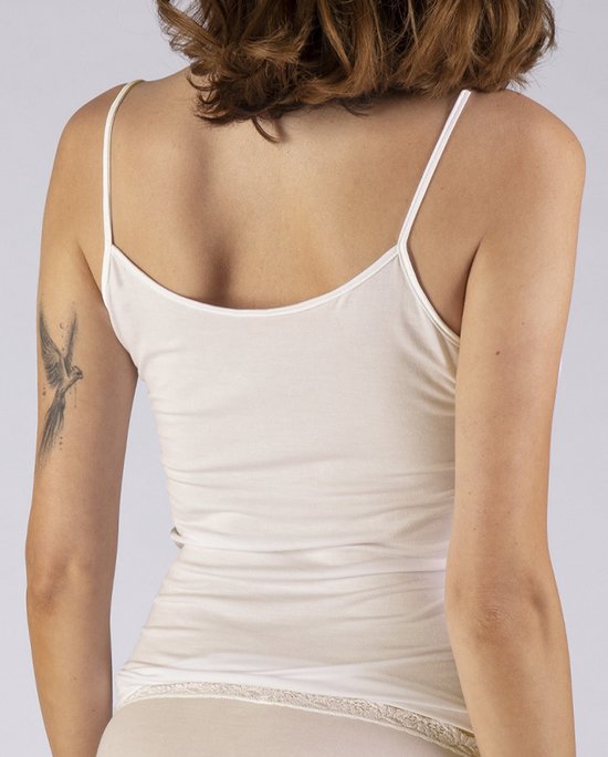 Nina von C chemise spaghetti pour femme en dentelle - Modal - 48 - Zwart