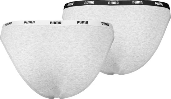 PUMA Iconic Bikini 2P Dames Slips - Zwart - Maat XL