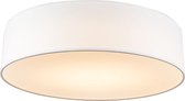 QAZQA drum led - Moderne LED Plafondlamp - 1 lichts - Ø 400 mm - Wit -  Woonkamer | Slaapkamer | Keuken