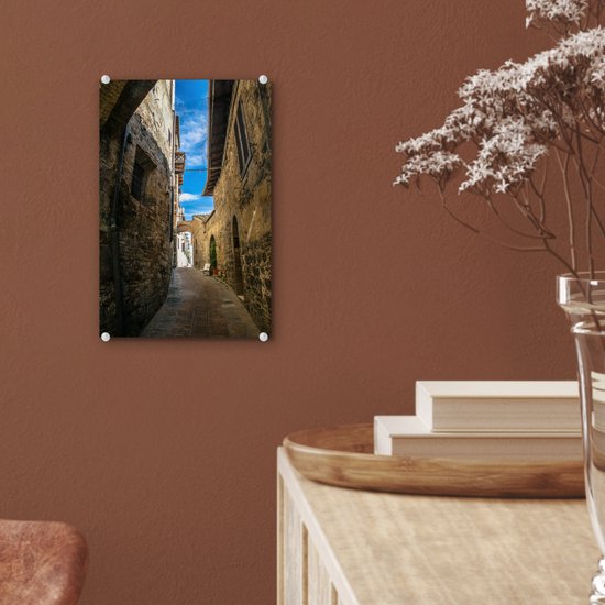 La vieille ville de San Gimignano en Italie Plexiglas 20x30 cm - petit - Tirage photo sur verre (décoration murale en plexiglas)