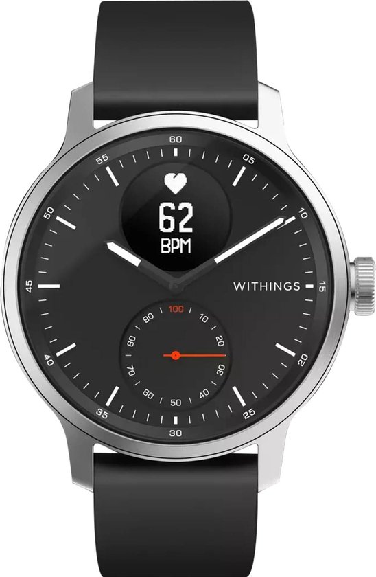 Withings Scanwatch Hybrid Smartwatch - 42mm - Zwart | bol.com