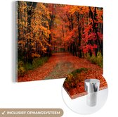 Peinture sur verre - Automne - Forêt - Feuilles - 180x120 cm - Peintures Plexiglas