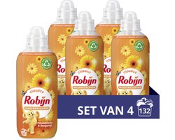 Robijn Classics Passiebloem & Bergamot Wasverzachter - 4 x 33 wasbeurten - Voordeelverpakking