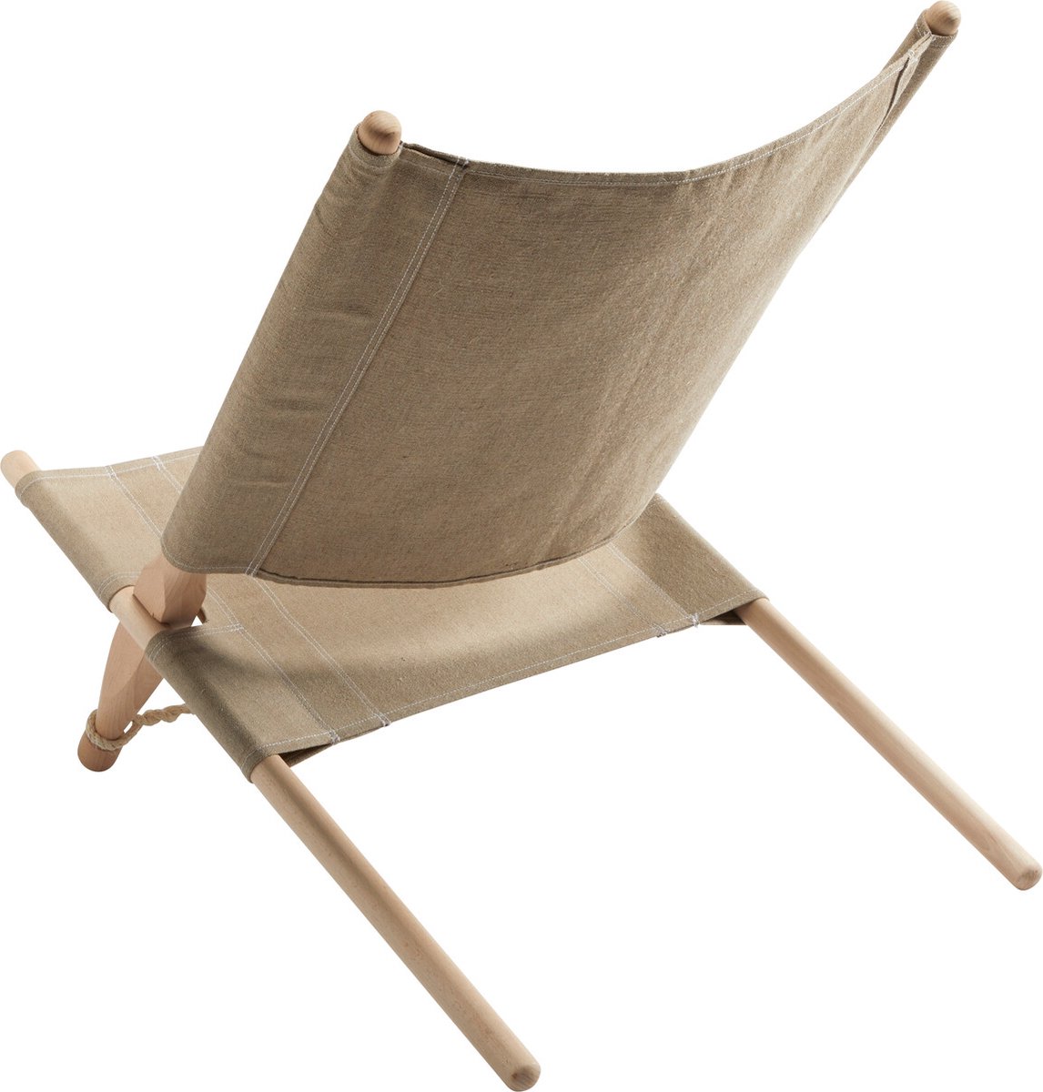 Nordisk Moesgaard Houten Stoel, beige