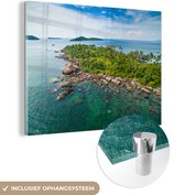MuchoWow® Glasschilderij 40x30 cm - Schilderij acrylglas - Het Aziatische eiland Phu Quoc - Foto op glas - Schilderijen