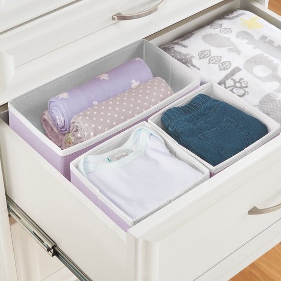 Lade organizers set van 12 Witte Ladeverdelers voor Thuis Kleding Opslag Ondergoed Organizer voor Garderobe Opslag Organizer Ladeverdeler Slaapkamer Divider
