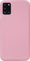 ADEL Siliconen Back Cover Softcase Hoesje Geschikt voor Samsung Galaxy A31 - Roze