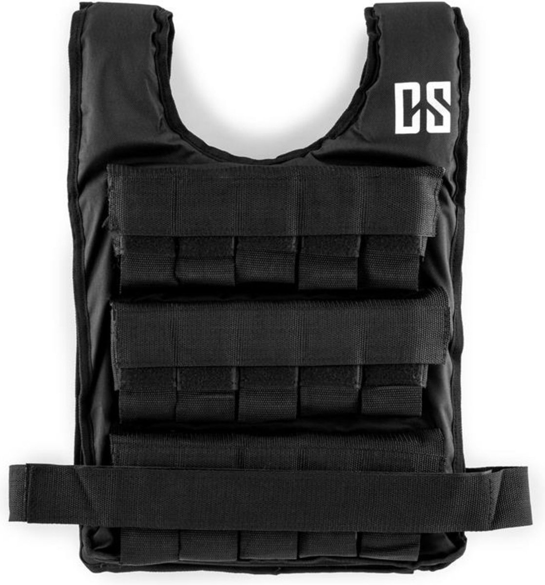 Monstervest gewichtsvest 10 kg maat:uni nylon zwart