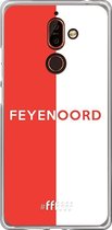 Nokia 7 Plus Hoesje Transparant TPU Case - Feyenoord - met opdruk