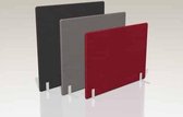 Akoestische wand Lucia breed 140CM hoog 120CM kleur lucia Rood P005 kleur beugel Wit (RAL9010)