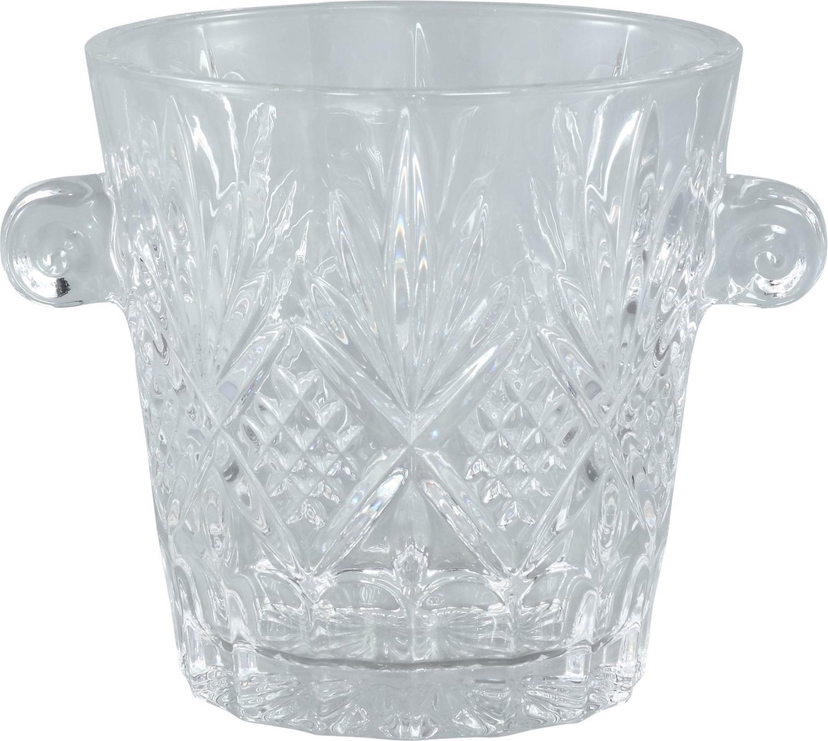 PTMD Glas Glass - 23x17x17 cm - Glas - Transparant