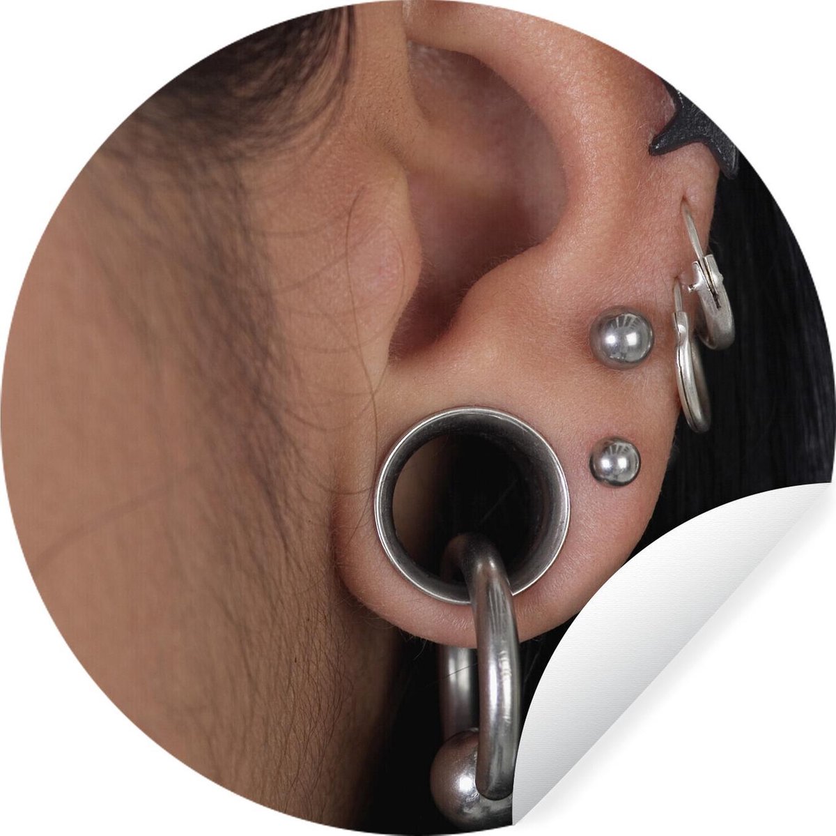 Boucles d'orelle femme or - Cercle Duo Rosa