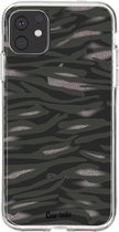 Casetastic Apple iPhone 11 Hoesje - Softcover Hoesje met Design - Zebra Army Print