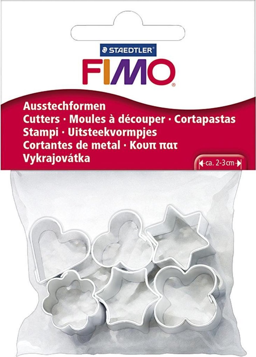 FIMO® Uitsteekvormen, 6 stuks