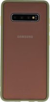 Wicked Narwal | Kleurcombinatie Hard Case voor Samsung Galaxy S10 Plus Groen