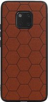 Wicked Narwal | Hexagon Hard Case voor Huawei Mate 20 Pro Bruin