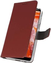 Wicked Narwal | Wallet Cases Hoesje voor Nokia 3.1 Plus Bruin