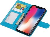 Wicked Narwal | iPhone X Portemonnee hoesje booktype wallet case Turquoise
