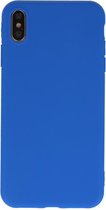 Wicked Narwal | Premium Color TPU Hoesje voor iPhone Xs Max Blauw