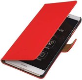 Wicked Narwal | bookstyle / book case/ wallet case Hoes voor Huawei Huawei Ascend P8 Max Rood