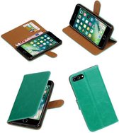 Wicked Narwal | Premium TPU PU Leder bookstyle / book case/ wallet case voor iPhone 7/8 Plus Groen