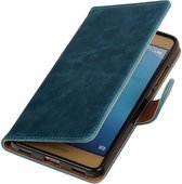 Wicked Narwal | Premium TPU PU Leder bookstyle / book case/ wallet case voor Honor 5C Blauw