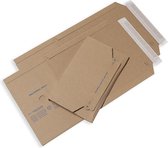 wikkelverpakking verzendverpakking - A5 217x155mm - Bruin - 30 stuks