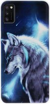 ADEL Siliconen Back Cover Softcase Hoesje Geschikt voor Samsung Galaxy A41 - Wolf