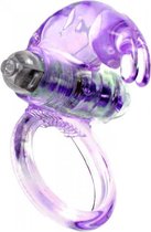 Penis Ring - CockRing - Met Rabbit voor Clitoris Simulatie - Vibratie -  Purple