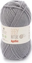 Katia Baby Nature  - kleur 110 Medium grijs  bundel 5 x 25 gr.