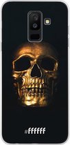 Samsung Galaxy A6 Plus (2018) Hoesje Transparant TPU Case - Gold Skull #ffffff