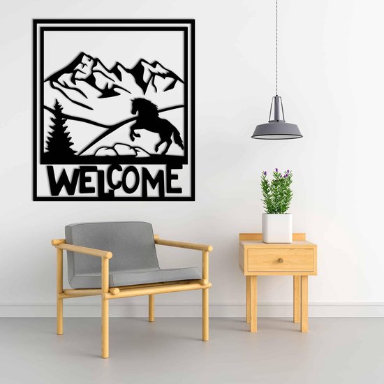 Décoration murale - Nature Welcome - L - 84x75cm - décoration murale - Line Art