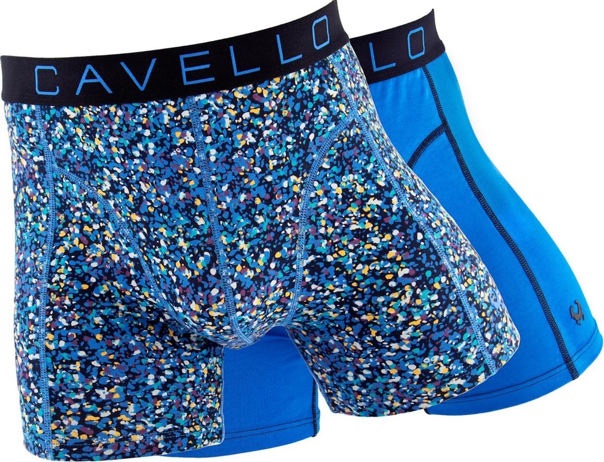 Cavello - 2-pack multi dots & blauw - S