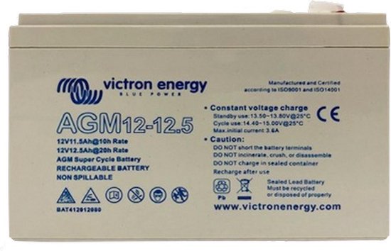 Victron 12V/15Ah AGM Super Cycle Batterij