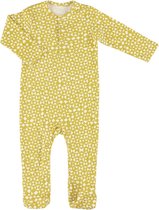 Trixie Onesie Met Voetjes Diabolo Junior Katoen Geel Mt 50/56