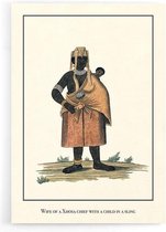 Walljar - Wife of Xhosa chief - Muurdecoratie - Poster