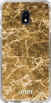 Samsung Galaxy J3 (2017) Hoesje Transparant TPU Case - Gold Marble #ffffff