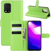 Book Case - Xiaomi Mi 10 Lite 5G Hoesje - Groen