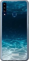 Samsung Galaxy A20s Hoesje Transparant TPU Case - Lets go Diving #ffffff