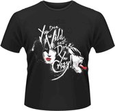 Kiss Heren Tshirt -L- Crazy Zwart
