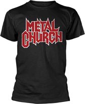 Metal Church Heren Tshirt -XL- Logo Zwart